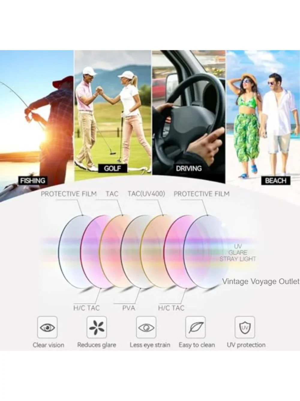 Fit Over Glasses Polarized Sunglasses UV400 Protection Oversized Women